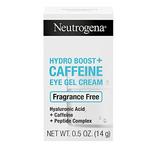 41JN0hCR7EL.jpg Neutrogena Hydro Boost+ Caffeine Eye Gel Cream, Fragrance-Free Cream with Hyaluronic Acid, Caffeine & Peptide Complex to Reduce the Look of Dark Circles, Fine Lines & Puffiness, 0.5 oz - Image 1