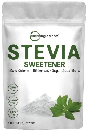 41W4fCFgGEL.jpg Stevia Sweetener Powder with Plant-based Erythritol, 4 Pounds ( 64 Ounces) | Keto, 0 Calorie, Low Carb, 4:1 Sugar Substitute, Natural Sweetener, Bitterless, Reb-A Stevia Leaf Extract, Non-GMO, Vegan - Image 1