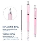 FULLPAD Black Ballpoint Pens, Retractable Medium Point 1.0mm Office Supplies Pen with Super Soft Grip & Metal Gold Clip, Smooth Writing Black Ink Journaling Pens, Gift Pen Set - Image 6