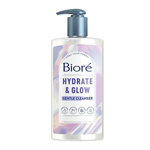 41uCy3qJFlL.jpg Biore Hydrate & Glow Gentle Face Wash for Dry Skin, Sensitive Skin, Dermatologist Tested, Fragrance Free, SLS/SLES Sulfate Free Facial Cleanser, Cruelty Free & Vegan Friendly 6.77 Oz Bottle - Image 1