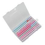 Fluent Writting Pen, 10 Pcs 0.38 mm 10 Color Black Ink Rolling Ball Cute Gel Ink Pen for Student and School Office Supplies (A) - Image 8