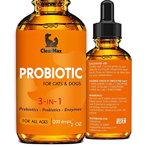 51HeN6B7HML.jpg Probiotics for Dogs - Cat Probiotic - Great Dog Probiotics and Digestive Enzymes for Pet - Dog Digestive Enzymes & Natural Prebiotic - Canine Probiotic - Probiotics for Cats - Puppy Probiotic - Image 1
