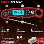Alpha Grillers Instant Read Meat Thermometer for Grill and Cooking. Best Waterproof Ultra Fast Thermometer with Backlight & Calibration. Digital Food Probe for Kitchen, Outdoor Grilling and BBQ! - Image 4