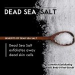 O Naturals Activated Charcoal Mens Body Scrub, Dead Sea Salt Scrub for Men, Anti-Aging Mens Skin Care, Charcoal Natural Body Exfoliating Scrub, Mens Face Scrub, Hand scrub & Body Polish 18oz - Image 4