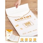 SMARTAKE 200 Pcs Parchment Paper Baking Sheets, 12x16 Inch Non-Stick Precut Baking Parchment, Suitable for Baking Grilling Air Fryer Steaming Bread Cup Cake Cookie and More (White) - Image 8