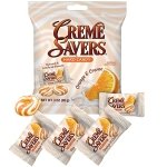 CREME SAVERS | Classic Original Individally Wrapped, Strawberries and Creme and Orange and Creme Hard Candy | 4 - PACK Variety & Sameday Shippers Card| - Image 3