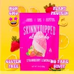 SKINNYDIPPED Strawberry Lemonade Almonds, Limited Edition, Healthy Snack, Plant Protein, Gluten Free, 3.5 oz Resealable Bags, Pack of 5 - Image 5