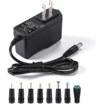 12V 2A Power Supply AC Adapter Replacement with 8 Tips, Regulated 12 Volts 2000mA Cord Charger for LED Strip Light, CCTV Camera, GPS, Webcam, Router, BT Speaker DC12V Transformer (6ft) - Image 2