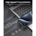 Bkayp USB C Cable 10ft 3-Pack, 60W Fast Charging Type C to Type C Charger Cord, Durable Braided Nylon Data Sync Cable Compatible with iPhone 17/16/15 Pro Max Plus, iPad Pro Air, MacBook and More - Image 6