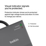 Belkin 12-Outlet Surge Protector Power Strip w/ 12 AC Outlets & 8ft Flat Plug, UL-Listed Heavy-Duty Extension Cord for Home, Office, Travel, Computer, Laptop, Charger - 3,940 Joules of Protection
