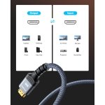 Highwings 8K 10K 4K HDMI Cable 48Gbps 6.6FT/2M, Certified Ultra High Speed HDMI Cable Braided Cord-4K@120Hz 8K@60Hz, DTS:X, HDCP 2.2 & 2.3, HDR 10 Compatible with Roku TV/PS5/HDTV/Blu-ray - Image 7
