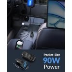 [4 in 1] USB C Car Charger, 4-Port 90W Super Fast Charging Cigarette Lighter Adapter, Dual 45W USBC & USB-A Multiport Car Phone Charger Accessories for iPhone 17 16 15 14 13 12, iPad, Galaxy, Tablet - Image 5