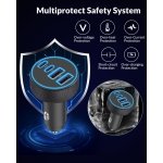 [4 in 1] USB C Car Charger, 4-Port 90W Super Fast Charging Cigarette Lighter Adapter, Dual 45W USBC & USB-A Multiport Car Phone Charger Accessories for iPhone 17 16 15 14 13 12, iPad, Galaxy, Tablet - Image 7